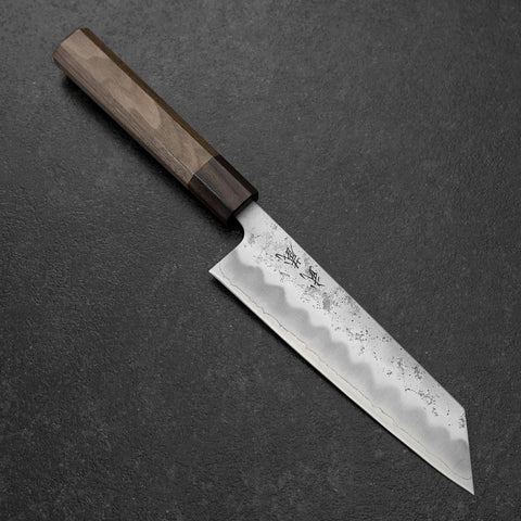 Bunka Silver Steel #3 Nashiji Shitan&Walnut Handle 170mm-[Musashi]-[Japanese-Kitchen-Knives]