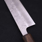 Bunka Silver Steel #3 Nashiji Sumi Urushi Handle 170mm (6.7”)-[Musashi]-[Japanese-Kitchen-Knives]
