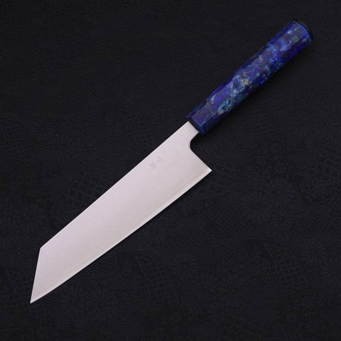 Bunka Silver Steel #3 Poliert Blauer Ozeanplastik Griff 170mm-[Musashi]-[Japan-Küchenmesser]