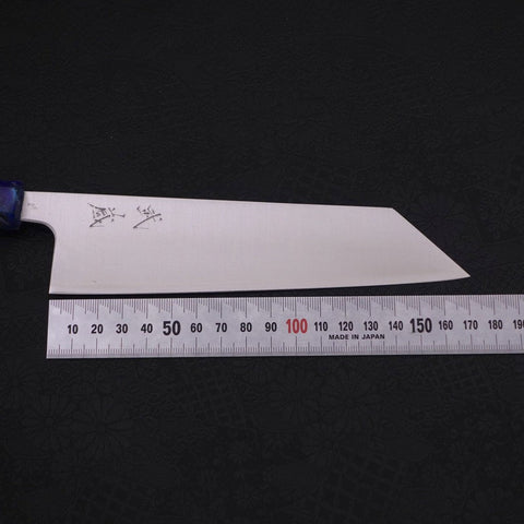 Bunka Silver Steel #3 Poliert Blauer Ozeanplastik Griff 170mm-[Musashi]-[Japan-Küchenmesser]