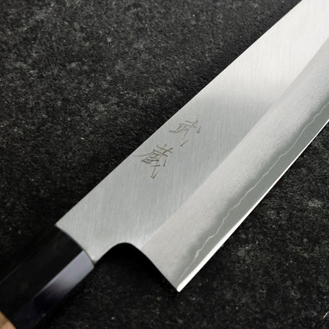 Bunka Silver Steel #3 Poliert Büffelhorn und Walnussholz Griff 170mm-[Musashi]-[Japan-Küchenmesser]