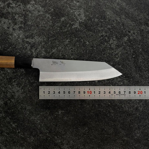 Bunka Silver Steel #3 Poliert Büffelhorn und Walnussholz Griff 170mm-[Musashi]-[Japan-Küchenmesser]