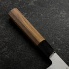 Bunka Silver Steel #3 Poliert Büffelhorn und Walnussholz Griff 170mm-[Musashi]-[Japan-Küchenmesser]