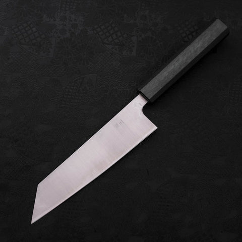 Bunka Silver Steel #3 Poliert Grüner Urushi Griff 170mm-[Musashi]-[Japan-Küchenmesser]