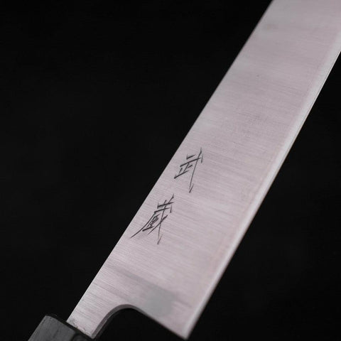 Bunka Silver Steel #3 Poliert Grüner Urushi Griff 170mm-[Musashi]-[Japan-Küchenmesser]