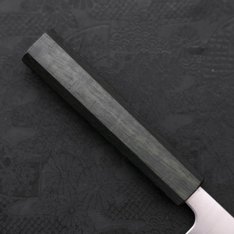 Bunka Silver Steel #3 Poliert Grüner Urushi Griff 170mm-[Musashi]-[Japan-Küchenmesser]