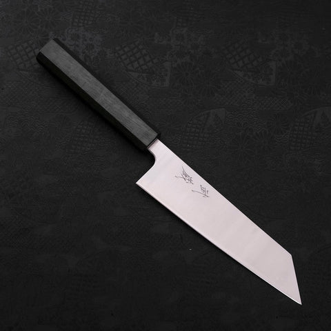Bunka Silver Steel #3 Poliert Grüner Urushi Griff 170mm-[Musashi]-[Japan-Küchenmesser]