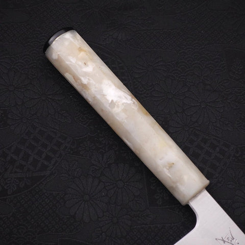 Bunka Silver Steel #3 Poliert Ozeanplastik Weißer Mix Griff 170mm-[Musashi]-[Japan-Küchenmesser]