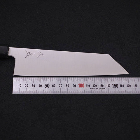 Bunka Silver Steel #3 Polished Ocean Black Handle 170mm