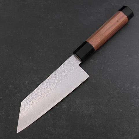 Bunka Silver Steel #3 Tsuchime Damast Walnussholz Griff 150mm-[Musashi]-[Japan-Küchenmesser]
