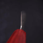 Bunka Silver Steel #3 Wellen Nickel Damast Roter Walnussholz Griff 170mm-[Musashi]-[Japan-Küchenmesser]