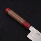 Bunka Silver Steel #3 Wellen Nickel Damast Roter Walnussholz Griff 170mm-[Musashi]-[Japan-Küchenmesser]