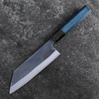 Bunka Stainless Clad Blue Super Kurouchi Blue Urushi Handle 170mm (6.7”)-[Musashi]-[Japan-Küchenmesser]