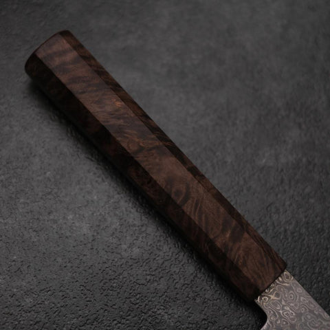 Bunka VG-10 Damascus Brown Birch Handle 165mm-[Musashi]-[Japanese-Kitchen-Knives]