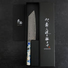 Bunka VG-10 Damascus Ocean Blue-White Mix Handle 165mm (6.5”)-[Musashi]-[Japan-Küchenmesser]