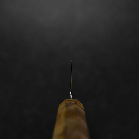 Bunka VG-10 Damascus Yellow-Brown Birch Handle 180mm-[Musashi]-[Japanese-Kitchen-Knives]