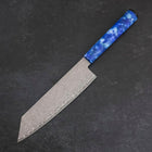 Bunka VG-10 Damast Blauer Ozeanplastik Griff 180mm-[Musashi]-[Japan-Küchenmesser]