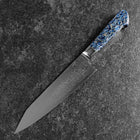 Bunka VG-10 Damast Blauer Westlicher Blütenblatt Griff 185mm-[Musashi]-[Japan-Küchenmesser]