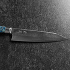 Bunka VG-10 Damast Blauer Westlicher Blütenblatt Griff 185mm-[Musashi]-[Japan-Küchenmesser]