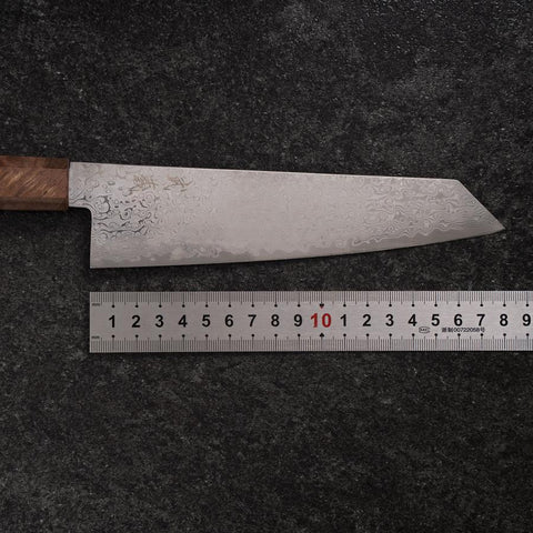 Bunka VG-10 Damast Brauner Birkenholz Griff 180mm-[Musashi]-[Japan-Küchenmesser]