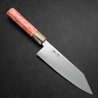 Bunka VG-10 Damast Büffelhorn und Ahorn Griff in Dunklem Rosa 180mm-[Musashi]-[Japan-Küchenmesser]