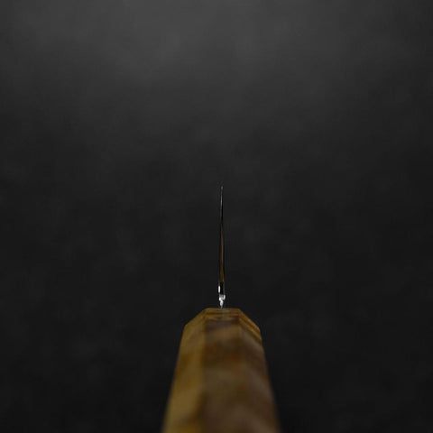 Bunka VG-10 Damast Gelb-Brauner Birkenholz Griff 180mm-[Musashi]-[Japan-Küchenmesser]