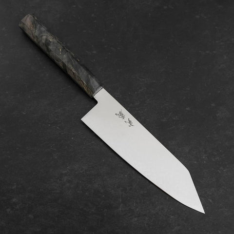 Bunka VG-10 Damast Grauer Birkengriff 180mm-[Musashi]-[Japan-Küchenmesser]