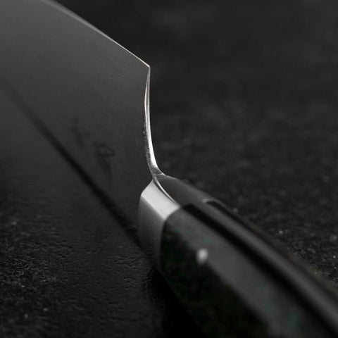 Bunka VG-10 Damast Grüner Westlicher Blütenblatt Griff 185mm-[Musashi]-[Japan-Küchenmesser]