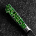 Bunka VG-10 Damast Grüner Westlicher Blütenblatt Griff 185mm-[Musashi]-[Japan-Küchenmesser]