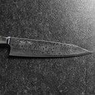 Bunka VG-10 Damast Grüner Westlicher Blütenblatt Griff 185mm-[Musashi]-[Japan-Küchenmesser]