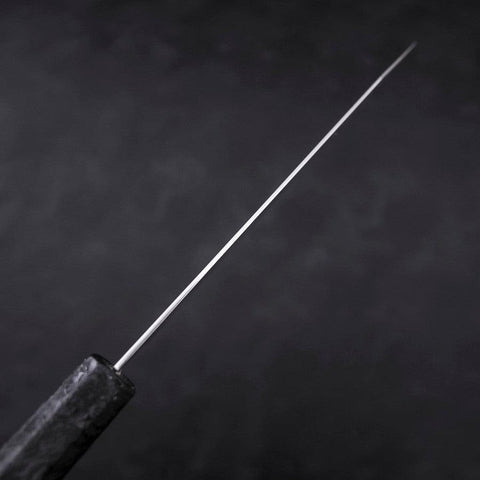 Bunka VG-10 Damast Schwarzer Ishime Griff 180mm-[Musashi]-[Japan-Küchenmesser]