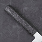 Bunka VG-10 Damast Schwarzer Ishime Griff 180mm-[Musashi]-[Japan-Küchenmesser]