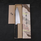 Bunka VG-10 Damast Schwarzer Ishime Griff 180mm-[Musashi]-[Japan-Küchenmesser]