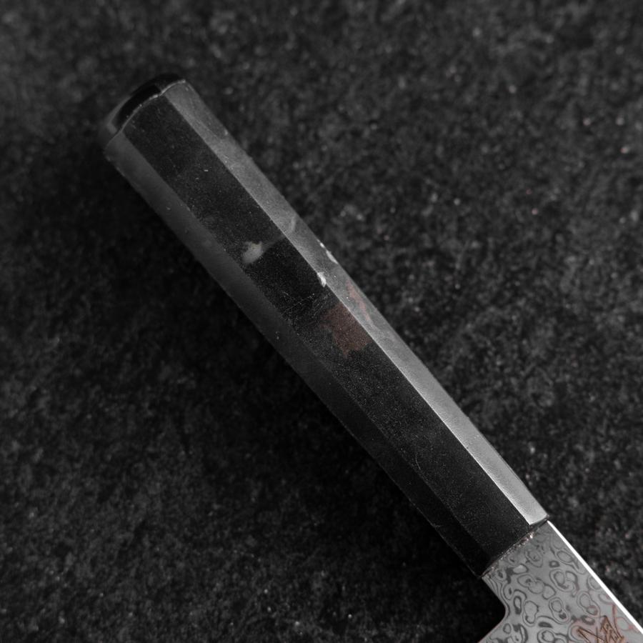 Bunka VG-10 Damast Schwarzer Ozeanplastik Griff 165mm-[Musashi]-[Japan-Küchenmesser]