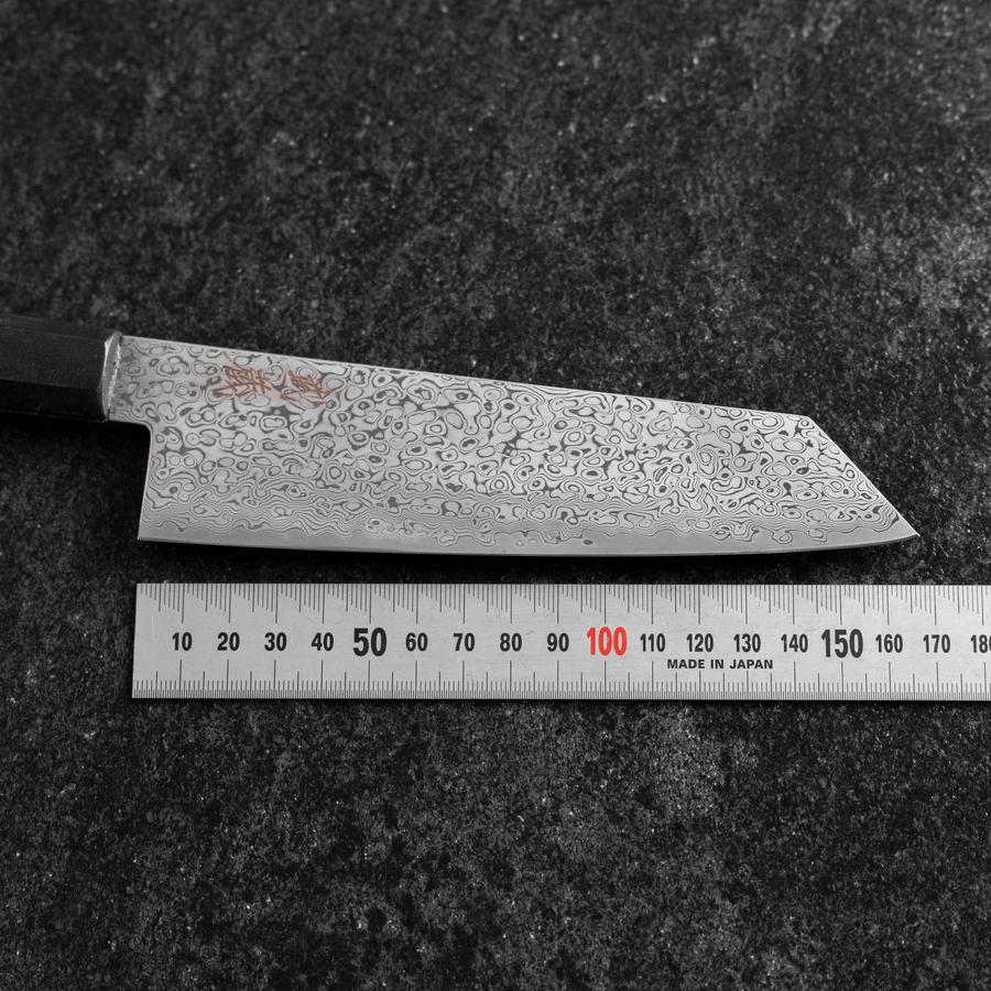 Bunka VG-10 Damast Schwarzer Ozeanplastik Griff 165mm-[Musashi]-[Japan-Küchenmesser]