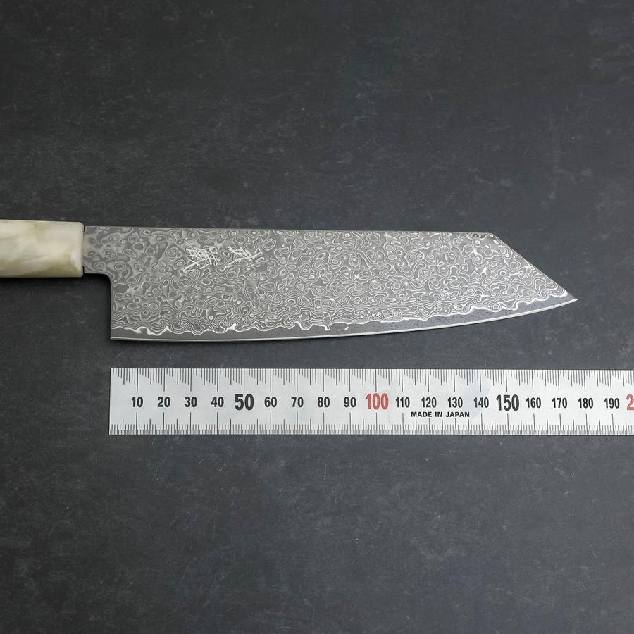 Bunka VG-10 Damast Weiß-Blauer Ozeanplastik Griff 180mm-[Musashi]-[Japan-Küchenmesser]