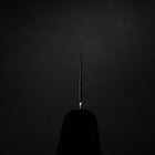 Bunka VG-10 Kagami Damast Ebenholz Griff 180mm-[Musashi]-[Japan-Küchenmesser]