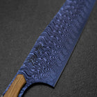 Bunka VG-10 Kagami Damast Olivenholz Griff 180mm - Blau-[Musashi]-[Japan-Küchenmesser]