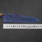 Bunka VG-10 Kagami Damast Olivenholz Griff 180mm - Blau-[Musashi]-[Japan-Küchenmesser]