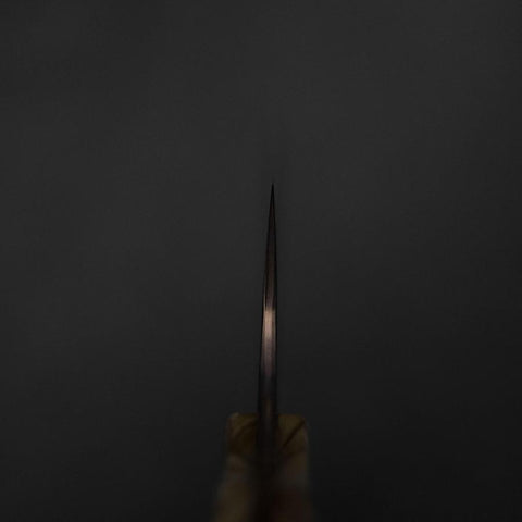 Bunka VG-10 Kagami Damast Olivenholz Griff 180mm - Braun-[Musashi]-[Japan-Küchenmesser]