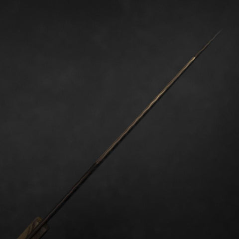 Bunka VG-10 Kagami Damast Olivenholz Griff 180mm - Braun-[Musashi]-[Japan-Küchenmesser]