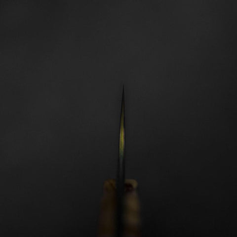 Bunka VG-10 Kagami Damast Olivenholz Griff 180mm - Regenbogen-[Musashi]-[Japan-Küchenmesser]