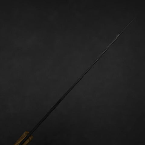 Bunka VG-10 Kagami Damast Olivenholz Griff 180mm - Schwarz-[Musashi]-[Japan-Küchenmesser]