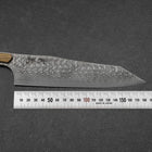 Bunka VG-10 Kagami Damast Olivenholz Griff 180mm - Schwarz-[Musashi]-[Japan-Küchenmesser]