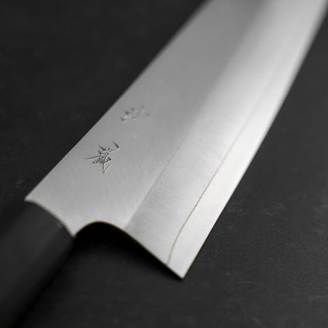 Bunka VG-10 Poliert Büffelhorn und Ebenholz Griff 165mm-[Musashi]-[Japan-Küchenmesser]