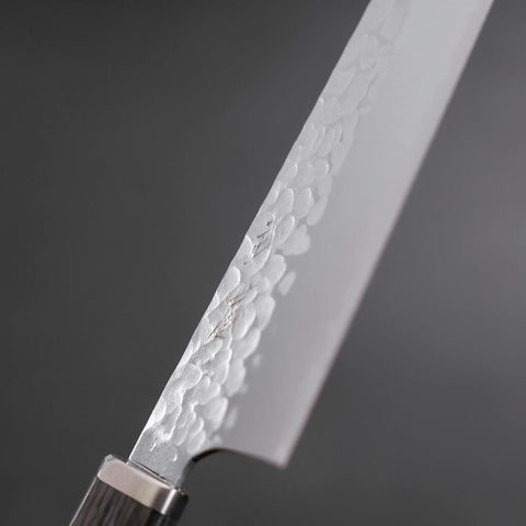 Bunka VG-10 Tsuchime Kohlefarbener Kirschholz Griff 165mm-[Musashi]-[Japan-Küchenmesser]