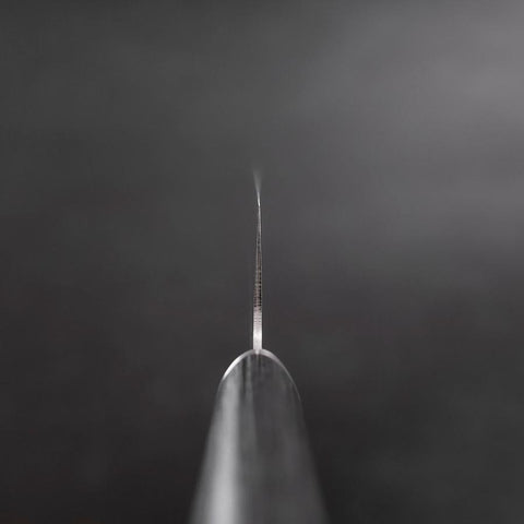 Bunka VG-10 Tsuchime Kohlefarbener Kirschholz Griff 180mm-[Musashi]-[Japan-Küchenmesser]
