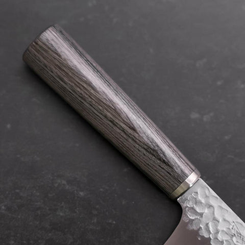 Bunka VG-10 Tsuchime Kohlefarbener Kirschholz Griff 180mm-[Musashi]-[Japan-Küchenmesser]