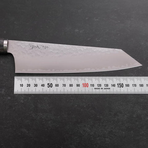 Bunka VG-10 Tsuchime Kohlefarbener Kirschholz Griff 180mm-[Musashi]-[Japan-Küchenmesser]