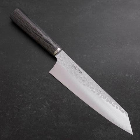 Bunka VG-10 Tsuchime Kohlefarbener Kirschholz Griff 180mm-[Musashi]-[Japan-Küchenmesser]